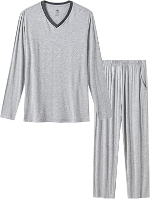 Mofiz 2 -room pajamas with long sleeves and V -neck for men, night clothes, modal pants with sleep pockets for men.. DIAYTAR NIGERIA delivers more than products - we deliver affordable solutions within the week.