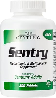 Multivitamin and mineral supplement 21st Century Sentry, 300 tablets.. DIAYTAR NIGERIA: Transforming online retail with affordable prices and consistent 5-8 day nationwide delivery.