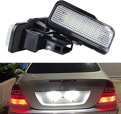 Complete LED license plate lighting kit Compatible with Mercedes Benz W203 5D W211 4D W219 R171 2D 2D Automatic rear light - white 6000k, 2 pieces.. DIAYTAR NIGERIA redefines convenience with our vast product selection and swift nationwide delivery.