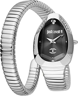 Quartz watch serpenti metallica for women, analog display and stainless steel bracelet jc1l208m0025, silver, bracelet.. DIAYTAR NIGERIA brings the market to your fingertips with affordable prices and swift delivery services.