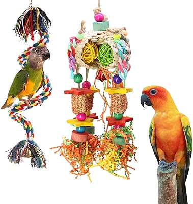 MQ chewing toys for parrots, suspended toys for parrots, hanging rope, elastic cage, swing, toys for conure, ara, calopsitte, ara, cockatoles, parakeets.. Find everything you need at prices you'll love with DIAYTAR NIGERIA's comprehensive e-commerce platform.