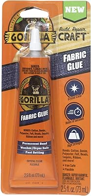 Golden 2.5 oz waterproof fabric glue, 1 packet, transparent.. DIAYTAR NIGERIA connects you with thousands of products at competitive prices, delivered within a week.