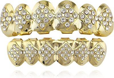 OOCC Plated 18 -carat gold iced with HIP HOP GRILLZ HIP Diamonds High and low for your teeth.. Everyday deals, every category — only on DIAYTAR Nigeria.