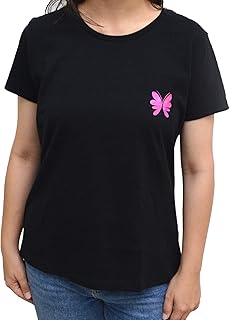 Black t-shirt with small semi-long sleeves for women, 100 % organic cotton, with a message of empowerment for women, designed by Enti-by Dalia... Experience shopping freedom with DIAYTAR NIGERIA's comprehensive marketplace delivered within 8 days.