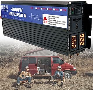 Car power inverter 2600W, 12V DC at 220V AC, car intake adapter, power converter, 1 AC socket, medical ambulance, police car, boat, solar energy, wind power production, 72V-4000W.. With DIAYTAR Nigeria, shopping online is easy, affordable, and fast.