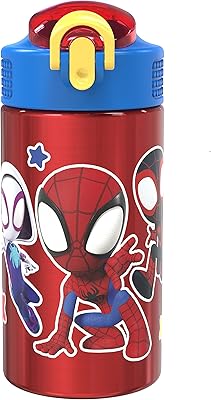 Zack Designs Marvel Spider-Man Water Bottle for children in 18/8 stainless steel, folding spindle spout, Sports or durable travel cup (15.5 oz, BPA without BPA, Spidey and its incredible friends).. Discover the perfect balance of selection and value with DIAYTAR NIGERIA's nationwide delivery service.