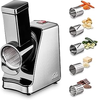 Solis Slice & More 8401 Multifunction electric vegetable chopper, stainless steel food processor to chop and peel with 5 cutting discs and 2 gear levels.. DIAYTAR NIGERIA delivers happiness in 5-8 days with our affordable and diverse product range.