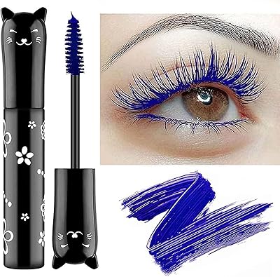 Mascara for blue 4D silk fiber eyelashes, best natural hypoallergenic, waterproof, volumor, elongation, definition of telescopic closure.. Be part of Nigeria’s most trusted online shopping experience — DIAYTAR Nigeria.