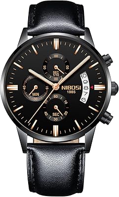 Trendy watch for men, ultra -fine, waterproof, quartz chronograph movement, leather bracelet and stainless steel.. Discover the perfect balance of selection and value with DIAYTAR NIGERIA's nationwide e-commerce platform.