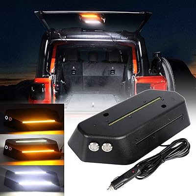 Koon LED rear light and glass door lighting compatible with Jeep Wrangler JL JLU 2018-2021 LED light with white warning light/Amber for campsite, fishing and outdoor activities.. DIAYTAR NIGERIA brings the nation's largest product catalog to your doorstep at prices you'll appreciate.