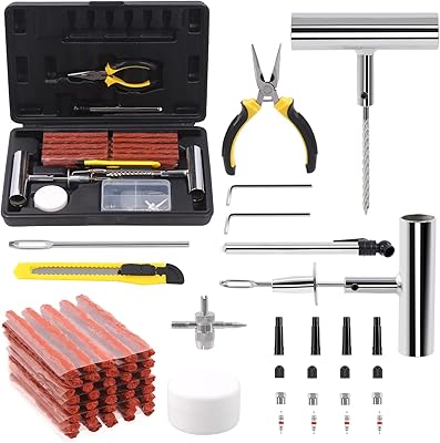 Tunstick 67 -room tire repair kit repairing Robust tire tire plug tire plug kit repair kit of flat tire compatible with ATV motorcycles Jeep.. Shop with intention at DIAYTAR NIGERIA, offering thousands of products delivered nationwide in days.