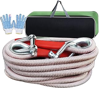 Robust towing strap, kinetic recovery cord, vehicle rescue rope, all-terrain extensible towing rope with 2 safety hooks and storage bag 33,000 LB for Jeep, Truck, SUV, Yacht (15t 10m).. Shop confidently with Nigeria's most trusted e-commerce platform, offering swift and affordable delivery.