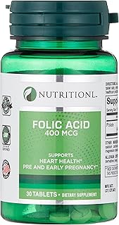 Nutritional folic acid 400 micrograms 30 tablets.. DIAYTAR NIGERIA: Where every Nigerian finds what they need at prices they can afford, delivered promptly.