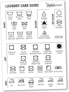 Magnetic linen maintenance guide, linen reference panel with dry cleaning symbols and ironing magnetic table 5 "x 7" organization and decoration of the laundry room.. Get access to thousands of affordable products only on DIAYTAR Nigeria.