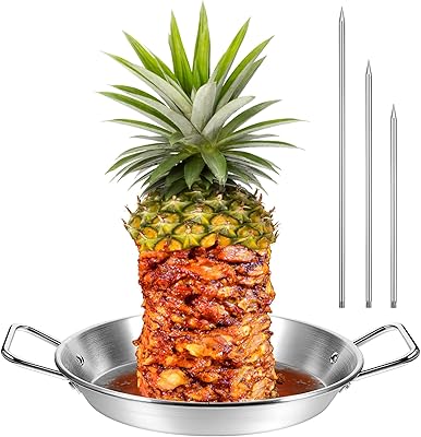 Vertical stainless steel skewer with 3 removable screws, 8 ", 10" and 12 "for BBQ Shawarma Kebab plates.. DIAYTAR NIGERIA: Where quality meets affordability, with thousands of products delivered in less than 8 days.