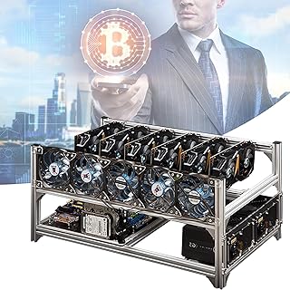6 GPU mining frame, mounting case, open frame complexity with thermal dissipation effect, powerful, durable and reusable, easy to wear for Ethereum (ETH, etc.)/Bitcoin (BTC)/Siacoin (SC).. Fast delivery, fair prices, and full variety — only on DIAYTAR Nigeria.