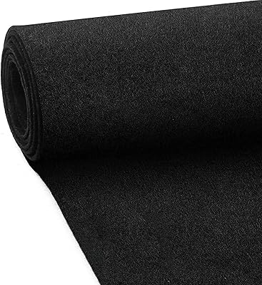High quality Modette carpet 40 "x 70"-Felt carpet for motorhomes, boat, truck, speaker, door lining and office (black).. DIAYTAR Nigeria: Where affordability meets fast and reliable e-commerce service.