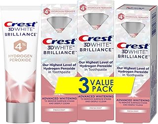 Toothpaste with hydrogen peroxide Crest 3D White Brilliance 3 Oz (Package of 3).. Shop for less and receive more with DIAYTAR NIGERIA's expansive e-commerce platform and nationwide delivery.