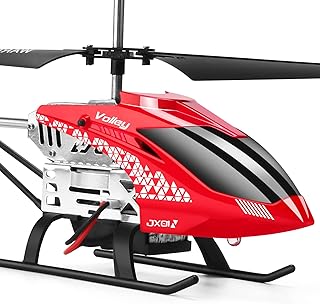 Mini remote -controlled mini helicopter with altitude support, takeoff/landing at a key, gyroscopic stabilizer, 3.5 hp, 2 rechargeable batteries, LED light for interior use for children and beginners (red).. DIAYTAR Nigeria — the online store where variety meets value.