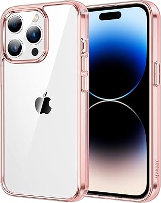 Iphone 14 Pro Max 6.7-inch iptech shell, case absorbing shocks for phone with transparent anti-scratch (pink gold) back.. DIAYTAR NIGERIA: Where every shopping need is fulfilled with affordable prices and nationwide shipping.