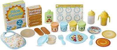 Melissa & Doug Mine To Love Set for dolls with bottle - Baby food pots - snack bag, 24 pieces, multicolored.. Explore the biggest product variety online — only at DIAYTAR Nigeria.