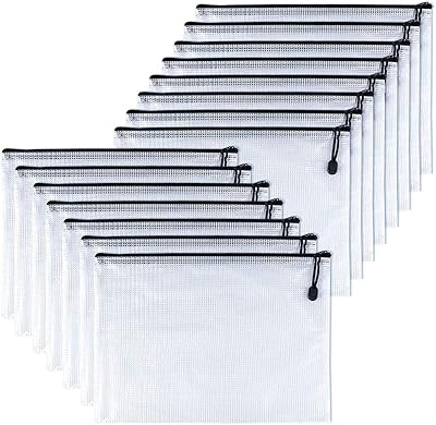 Starthi 12 pieces A4 Wallets of files with plastic zipper, small zipper storage bags, plastic wallets, Wallet of plastic documents A5 plastic pockets.. Discover why millions choose DIAYTAR for affordable online shopping with delivery in just 5-8 days.
