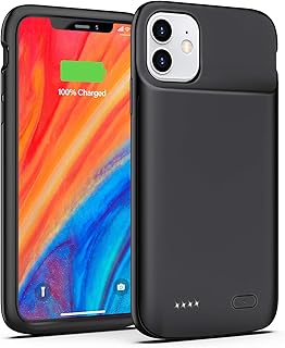 Battery shell for iPhone 11, Omeetie 5000mAh Extended battery loading case for iPhone 11 (6.0 inches) (black).. DIAYTAR NIGERIA brings affordable shopping solutions to every corner of Nigeria in just 5-8 days.