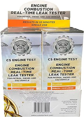 CS engine sealing in real time - CO2 leak - cylinder head gasket - Driving test - Diesel gas - Kit test Kit engine under load - 10 parts in a special box.. Experience shopping freedom with DIAYTAR NIGERIA's vast selection and dependable nationwide shipping.