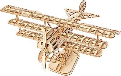 Hands Craft DIY 3D Wooden Puzzle - Construction Kit of Laser Cleaned Airplane Stimulation Laser Stimulation Steam toy for adults and children to build sure quality of sure quality and non -toxic TG301.. DIAYTAR NIGERIA: Where convenience meets affordability with delivery across Nigeria in under 8 days.