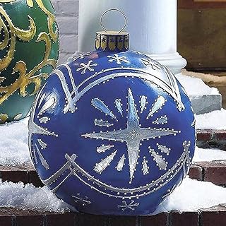 Inflatable Christmas ball Q&W, 60 cm PVC inflatable decoration ball, inflatable Christmas tree decorations for outdoor holidays, patio, garden (style B).. DIAYTAR NIGERIA delivers more than expected with our extensive catalog and 5-8 day delivery service.