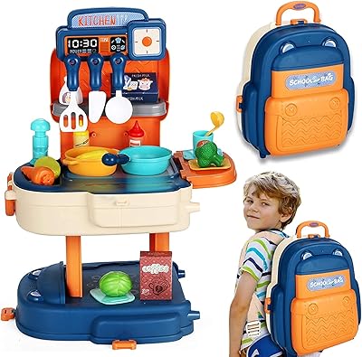 Set of kitchen toys for portable children for children with kitchen utensils utensils fruits and vegetables.. Experience the simplicity of DIAYTAR NIGERIA's extensive marketplace with delivery within 8 days.