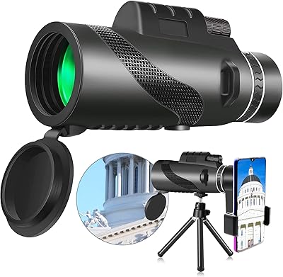 High power monocular telescope Bak4 Prism 80x100 with smartphone and tripod support.. Shop smart with DIAYTAR NIGERIA's vast selection and enjoy affordable shipping in just 5-8 days.