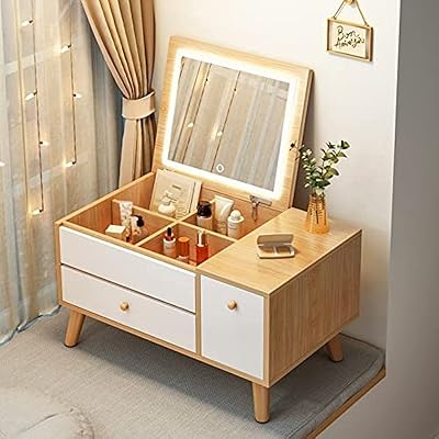 Small Modern Makeup Table with low profile, bedroom window dressing room with modern and simple design - 2022.. DIAYTAR NIGERIA transforms online retail with our affordable platform and dependable shipping service.