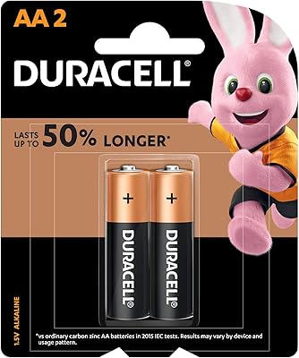 DURACELL - LR6 / MN1500 AA 1.5 V alkaline batteries with an extra lifespan of 50 % - Pack of 2 to 10 years.. Shop across categories with ease at DIAYTAR NIGERIA, delivering affordability within the week.