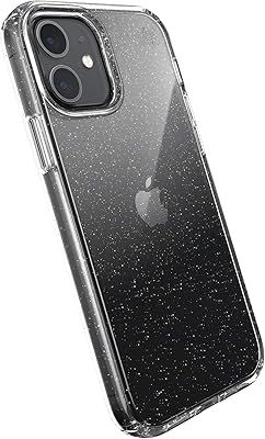 Transparent SPAK glitter protective shell for iPhone 12 and iPhone 12 Pro by Presidio - Transparent with golden/transparent glitter.. Nigeria's most diverse e-commerce platform delivers quality and affordability to your doorstep in 5-8 days.