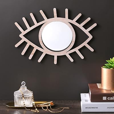 Wesiti wood boho eye mirror eye shape Funky wall decoration Rattan art mirror decorative eye of moon done mirror mirror wall art for living room bedroom.. DIAYTAR NIGERIA brings the marketplace to your home with budget-friendly prices and nationwide delivery.