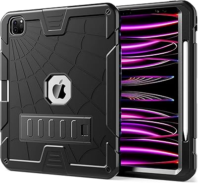 Herese Ipad Pro 12.9 inches shell 2022/2021/2020/2018 (6th/5th/4th/3rd generation) for children, boys and girls | Sustainable shell and shock resistant for 12.9 inch iPad with support and shower holder, black.. Your e-commerce hub for everything — DIAYTAR Nigeria has you covered.