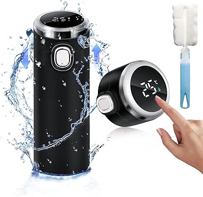 Intelligent thermos cup Nikomi 400 ml water bottle Display the temperature.. DIAYTAR NIGERIA: Connecting Nigerians with their needs through affordable prices and 5-8 day shipping.
