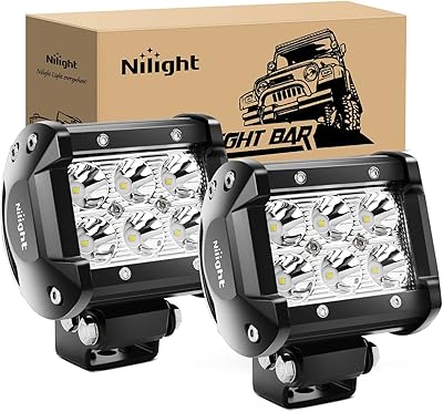 2 pieces of sunlight 18W 1260LM All-terrain LED LED BRIGHT BRUSE Light support for 4 inch Jeep Light car, 2 years warranty.. Get what you need, when you need it — DIAYTAR Nigeria delivers fast.