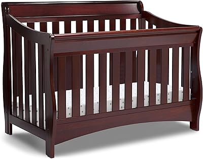 Convertible baby bed 4 in 1 Delta Children Bentley S Series, Cherry Espresso Black.. DIAYTAR NIGERIA: Making online shopping accessible with affordable prices and nationwide delivery service.