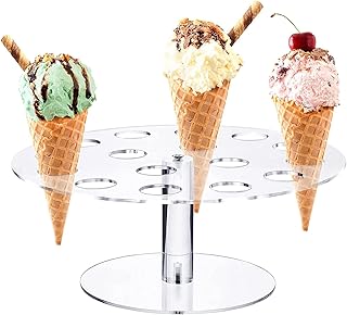 Alykdon ice cream cornet support with 16 holes icy display.. Experience budget-friendly shopping at DIAYTAR NIGERIA, Nigeria's premier online marketplace with quick delivery.