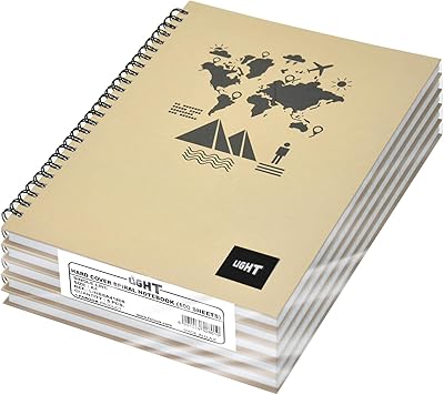 Simple spiral notebook A4 Lite (pack of 5.. Shop with purpose at DIAYTAR NIGERIA and discover a world of products at budget-friendly prices.