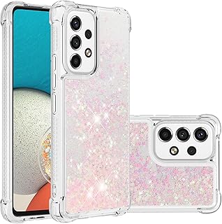 IMIRST Silicone phone case for Samsung Galaxy A53 5G, Air Airbag, Fall Protection, Bling Glitter Quicksand Liquid Sparkle TPU COVER for Samsung Galaxy A53 5G. YBW Star Pink.. Shop without boundaries at DIAYTAR NIGERIA, offering affordable products with convenient delivery times.