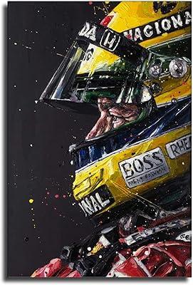 Qzzzh ayrton senna f1 formula large poster wall canvas for living room and bedroom.. DIAYTAR NIGERIA: Simplifying access to thousands of products with affordable nationwide shipping.