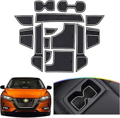 Sktu non non -slip door carpet for Nissan Sentra 2020 2021 2022, interior door groove, for door compartment, central control panel lining, car decoration (white).. Your one-click solution to affordable shopping, DIAYTAR NIGERIA delivers quality products nationwide.