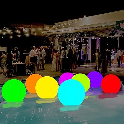 JAVIOST Pool toys, Inflatable LED inflatable beach balloons, swimming pool toys, outdoor summer and toddler's outdoor -colored summer -color activities - innovative color change.. Shop like never before with DIAYTAR NIGERIA's comprehensive marketplace and budget-friendly shipping.