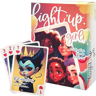 Affirmation cards game for women and children - Light up girl - Children Daily affirmation Funny Funny Consciousness Estem Self -Love Discussion Quotes on Mental Health Plan For Adolescents.. Your favorite online marketplace — DIAYTAR Nigeria delivers quick and cheap.