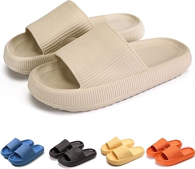 Cloud slippers for women and men, mulatin cushion slides with thick sole sole, non -slip shower bathroom sandals with fast drying, super soft open platform shoes with open end.. Experience the ease of one-stop shopping with DIAYTAR NIGERIA's diverse catalog and nationwide delivery.