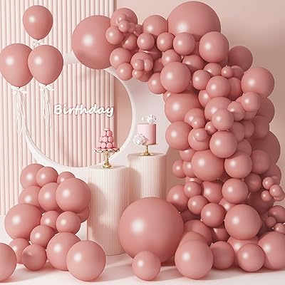Dusty pink balloons 92 pieces garland ark kit pink balls.. DIAYTAR NIGERIA combines affordability, variety, and convenience with nationwide delivery services.
