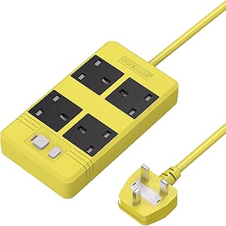 Protection of Robust GFCI overvoltage, SAFEMORE RCD extension with 3m robust cable, 4000 W package, Multiprise for workshop/garage/exterior - Yellow.. Shop across boundaries with DIAYTAR NIGERIA's comprehensive platform and budget-friendly delivery.